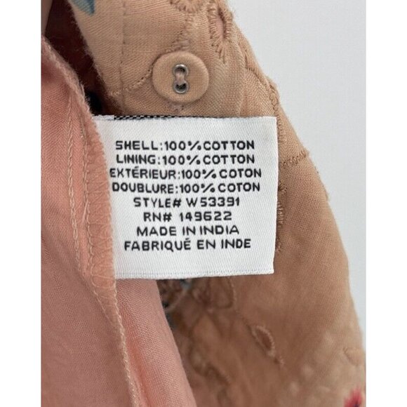 Walter Baker Women’s Irma Top In Bontanic Eyelet Blouse Boho Size XL - Picture 9 of 13